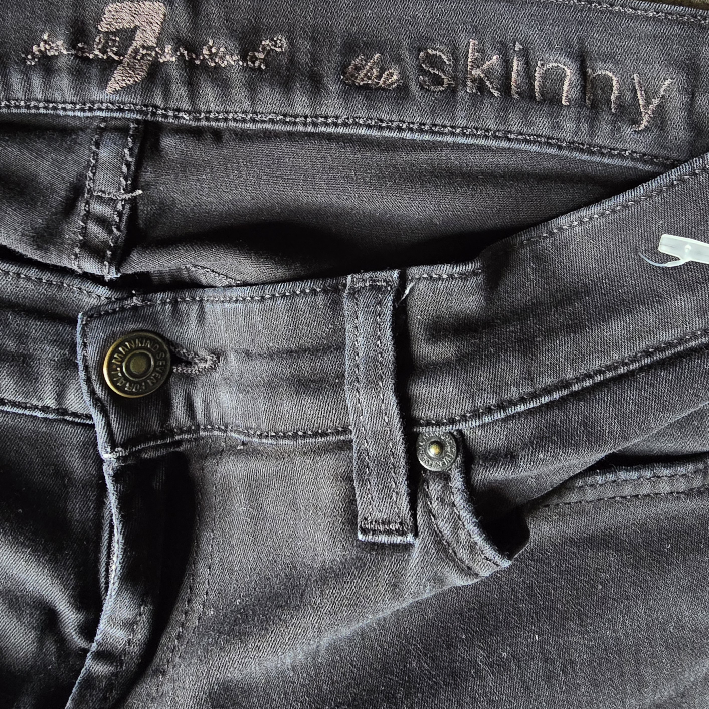 7 for all mankind the Skinny black casual jeans - photo 3