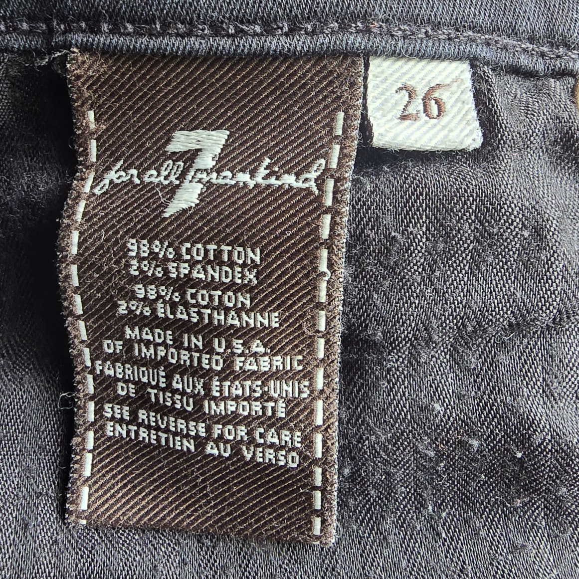 7 for all mankind the Skinny black casual jeans - photo 4