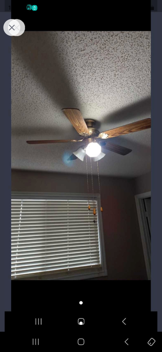 Ceiling Fan 3 light fixture thumbnail