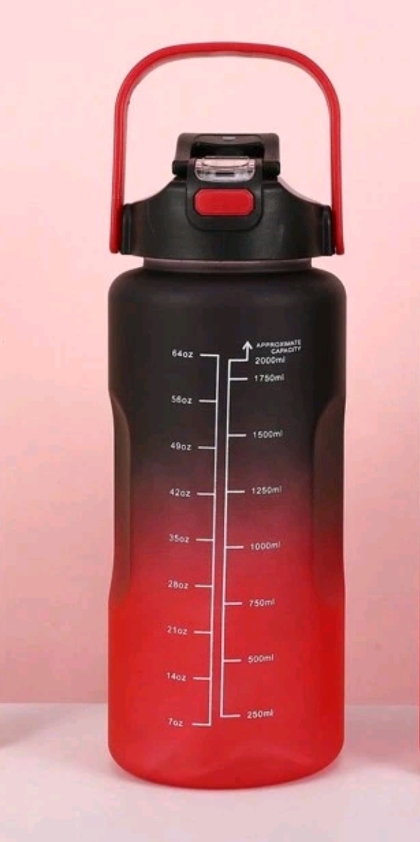 Motivational Water Bottle 2000ML Plastic - photo 2
