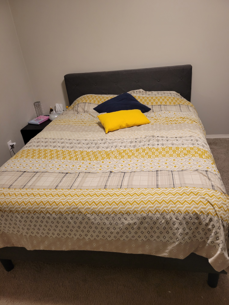 Queen Size Bed & Spring Mattress