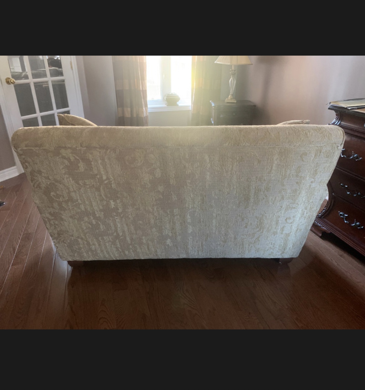 Beige loveseat - photo 2