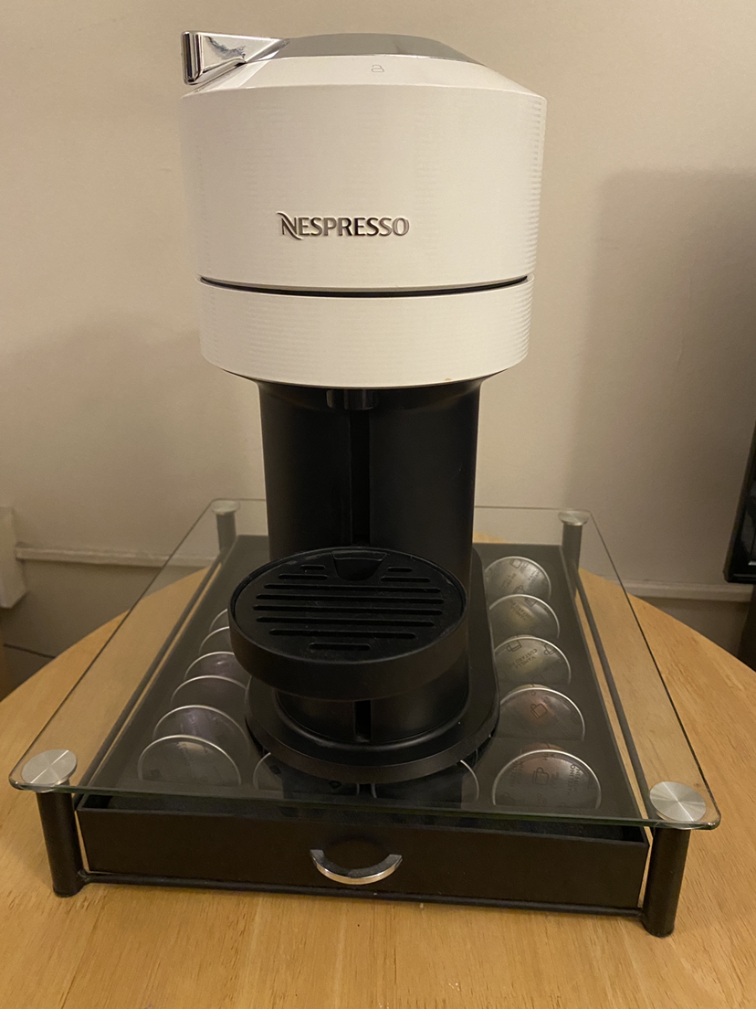 Nespresso Vertuo Next with pod storage