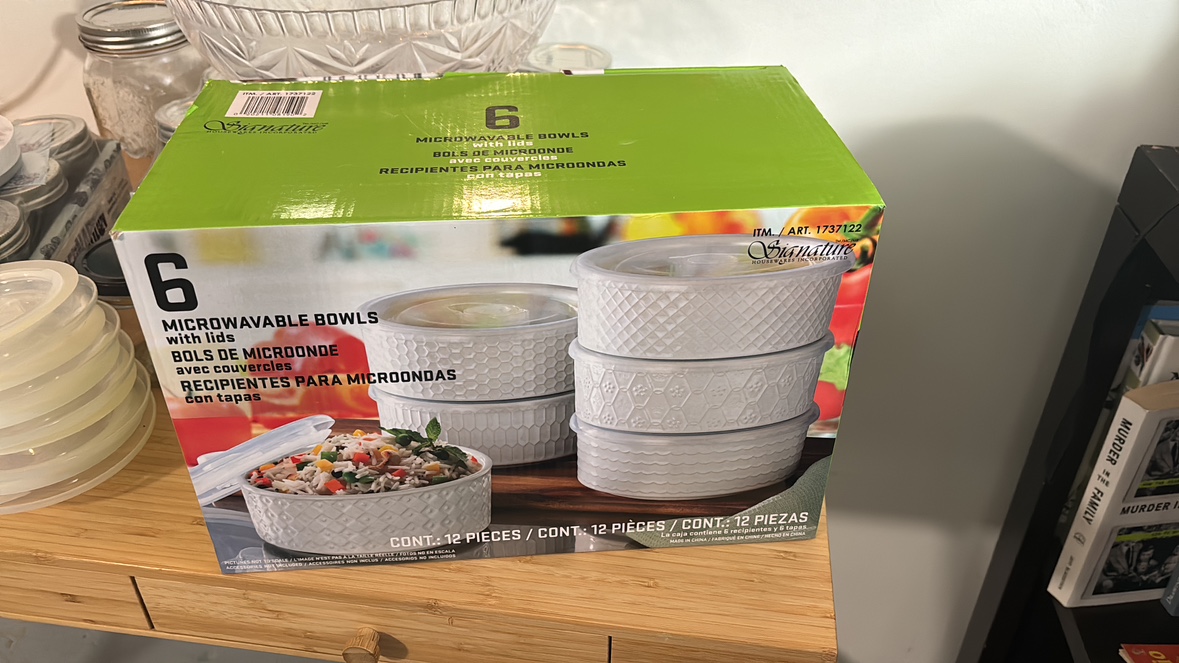 Microwavable bowls