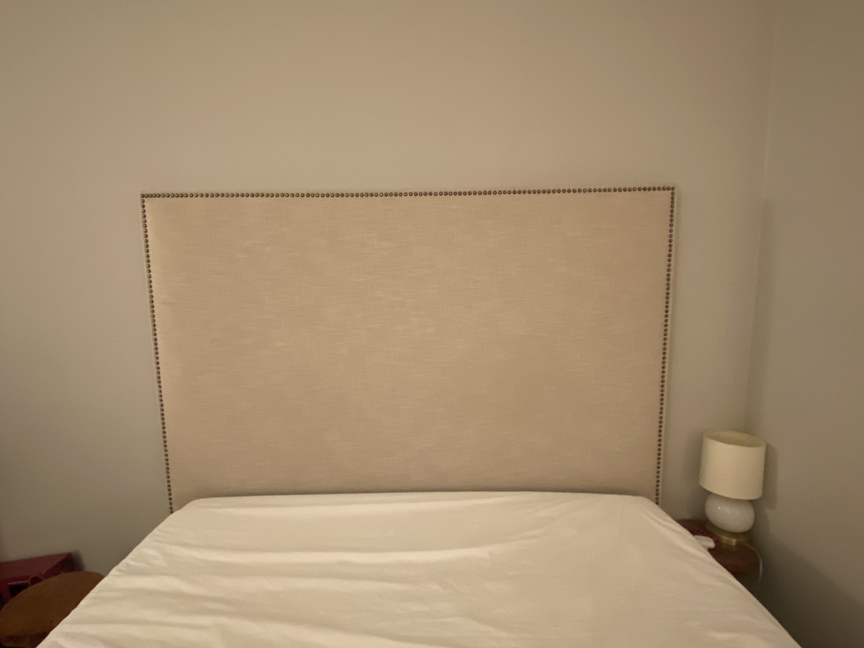 West Elm Nailhead Queen Bed