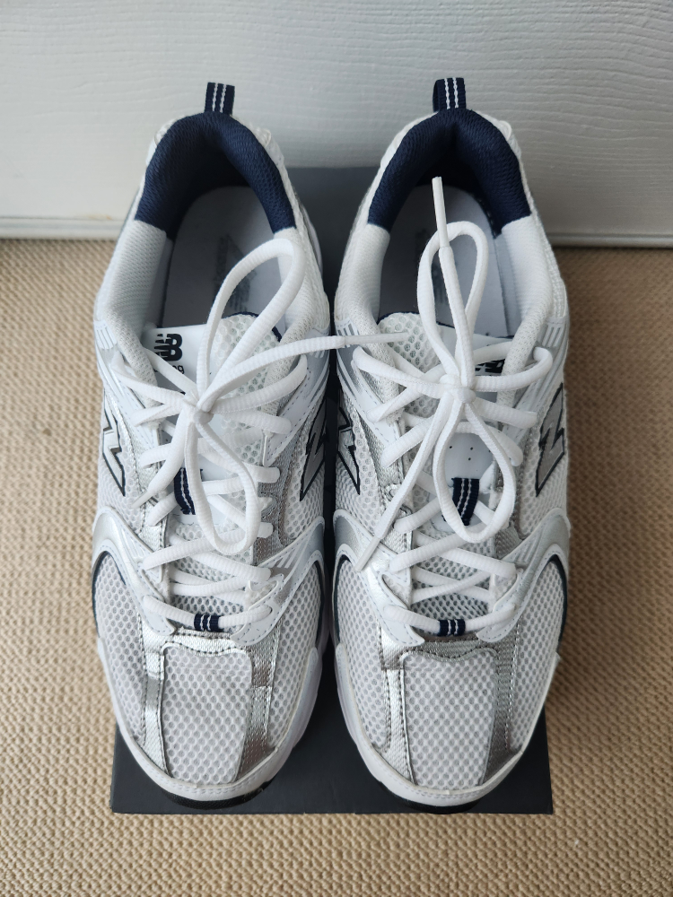 💥New Balance💥530 White with Natural Indigo Men US 9 thumbnail