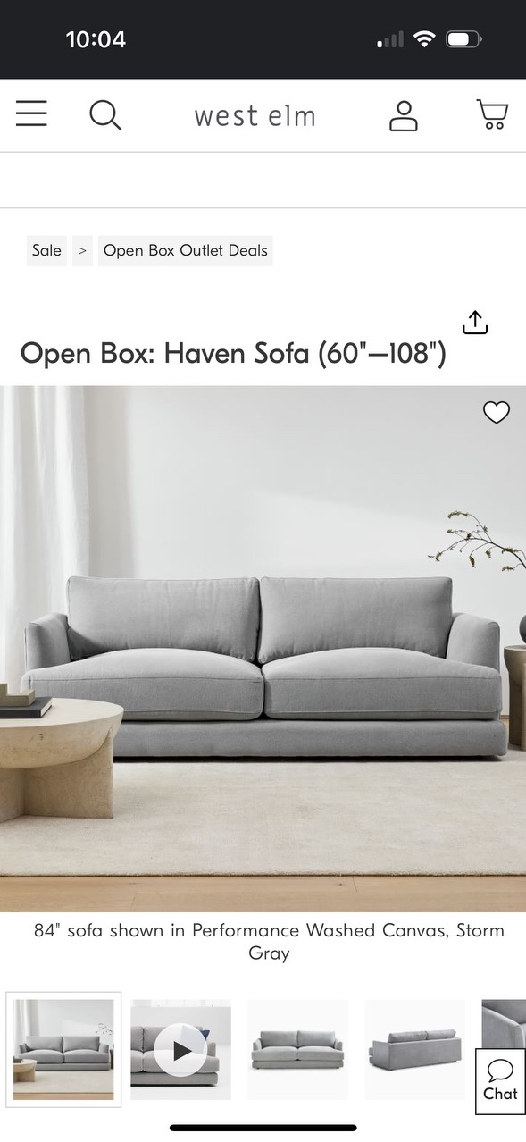 Haven Sofa (84” West Elm) - photo 4