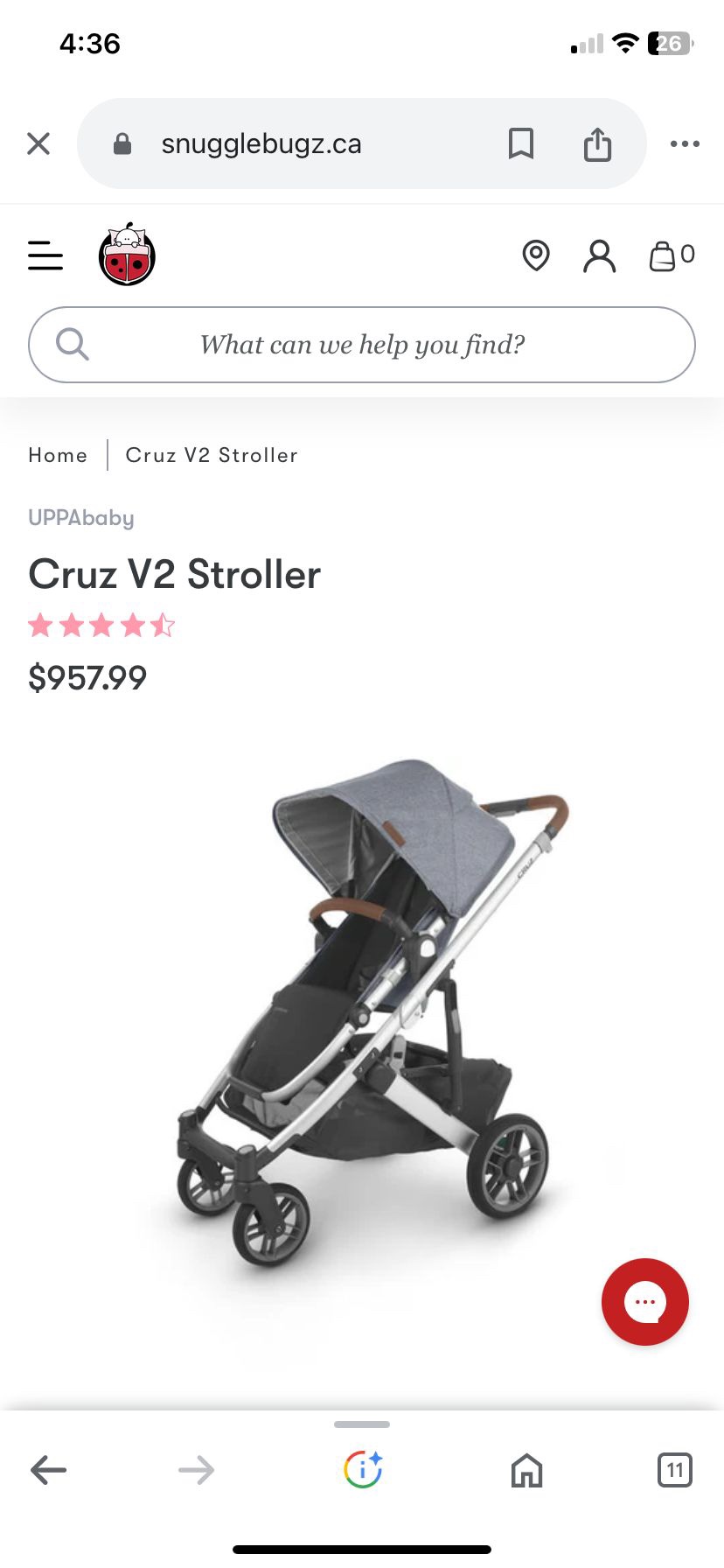 UPPAbaby Cruz V2 stroller