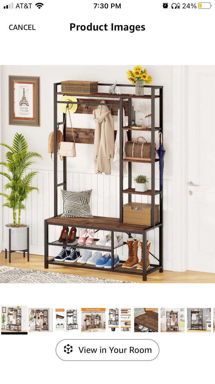 Coat rack w/ shoe storage - photo 2