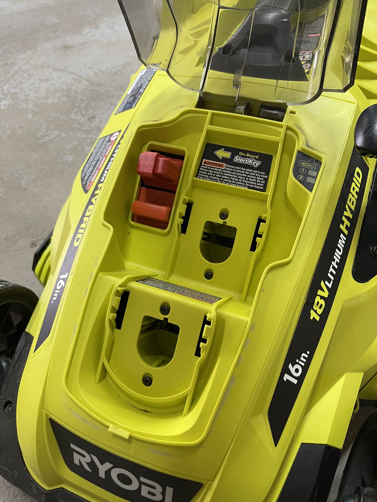 Ryobi 18v Hybrid Mower + Trimmer Combo - photo 5