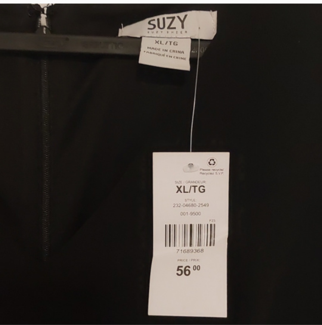 Suzy Shier Sleveless Black Dress XL image indicator(8)