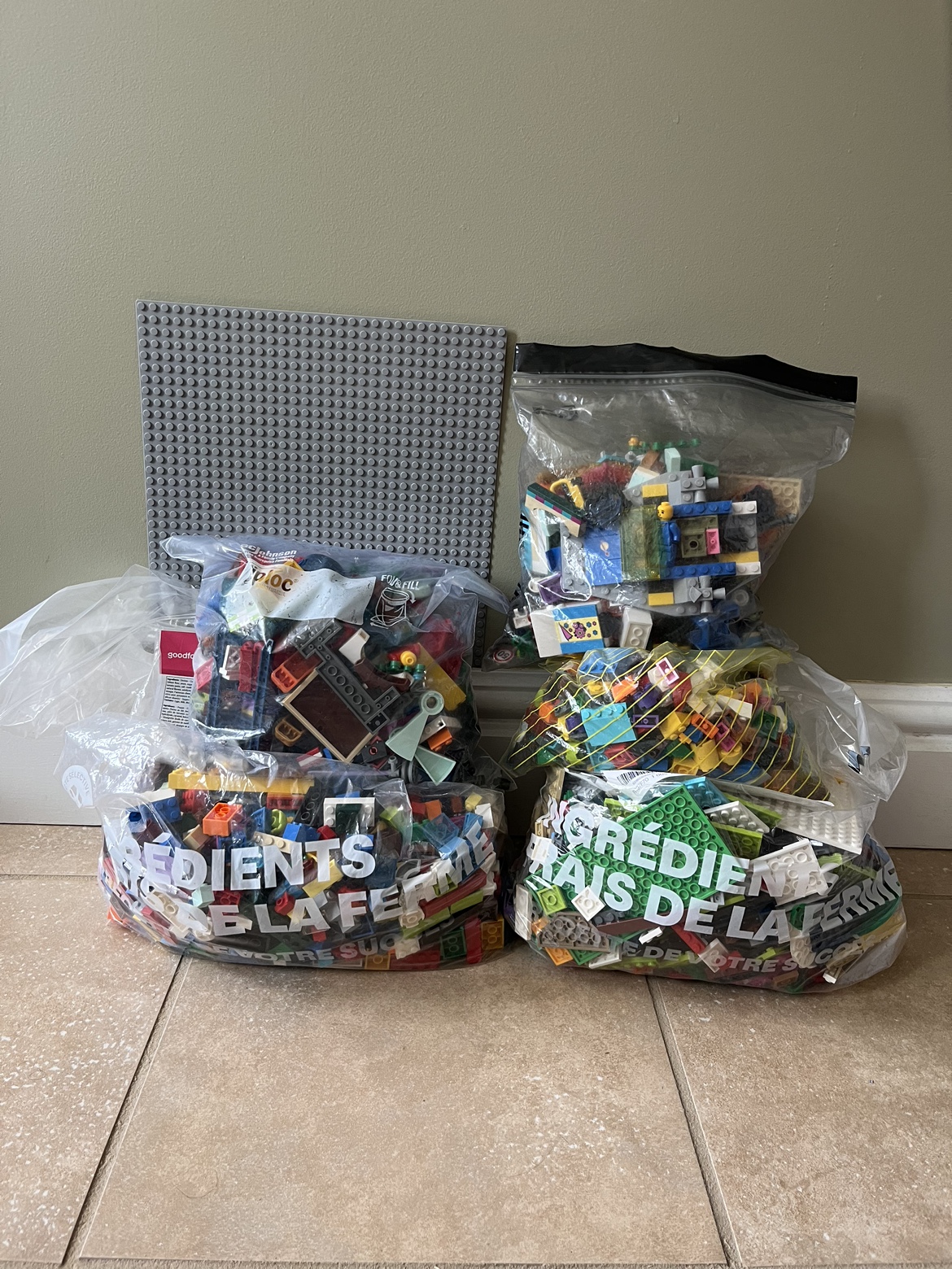 About 12 pounds of Lego