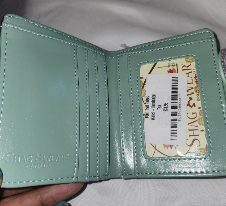 Brand New Teal Womens wallet image indicator(3)
