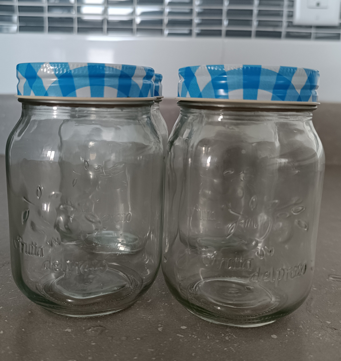 Glass Jars & Cutlery Holder