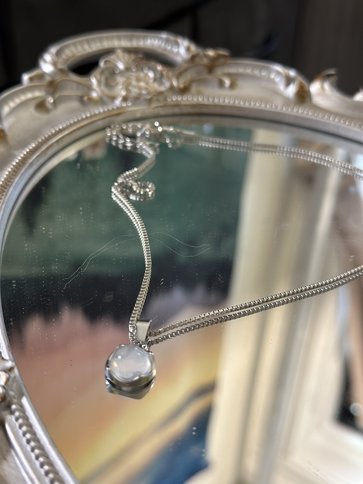 Cute Cat’s eye stone necklace! - photo 3