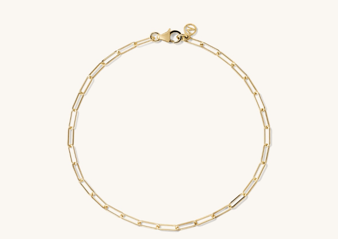 Mejuri Bold Thin Gold Chain Bracelet