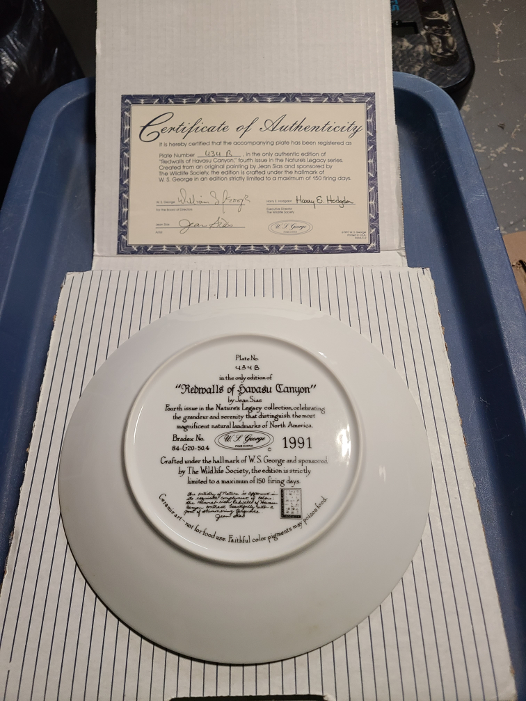 "Remembrances of Sawdust Canyon" Collector Plate - photo 2