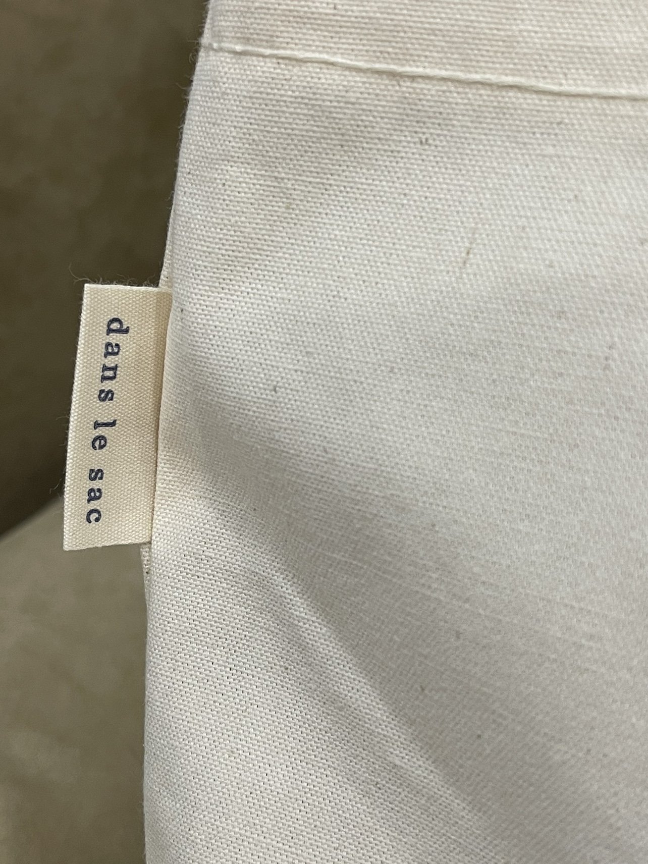 NEW! 100% COTTON EXTRA LARGE TOTE, by DANS LE SAC, image indicator(4)