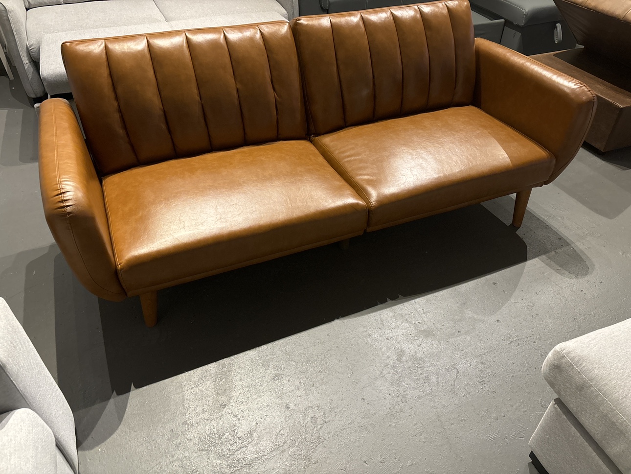 Leatherette Sofa Bed