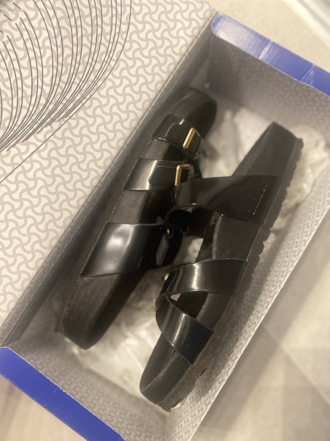 Birkenstock Franca Natural Leather Patent Sandals image indicator(2)