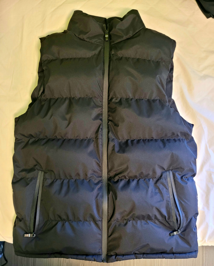 Men's Warm Casual Fashion Black Puffer Vest image indicator(3)