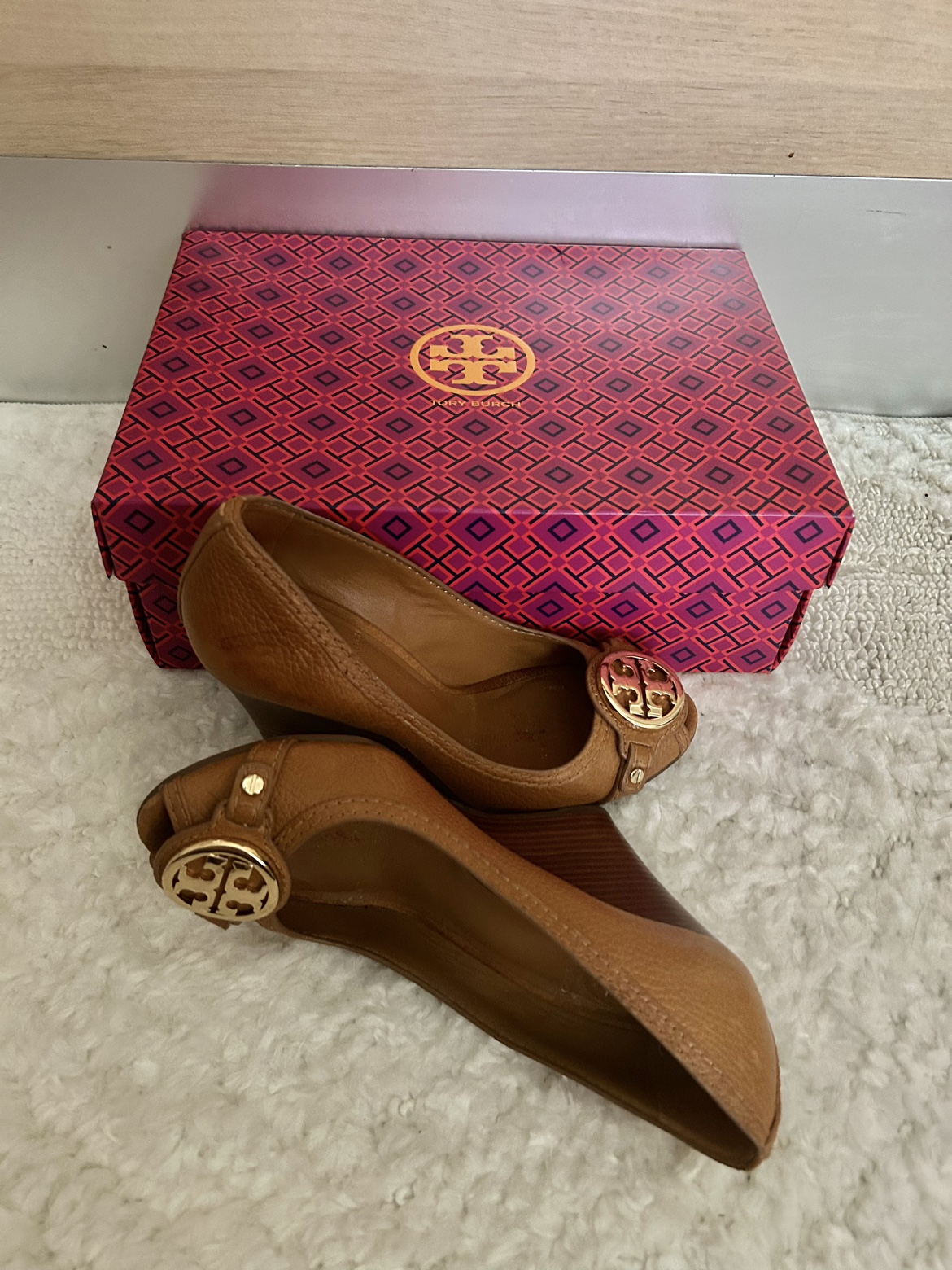 Tory Burch open toe wedge