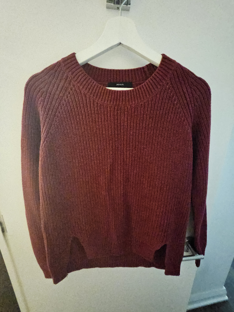 crewneck red sweater