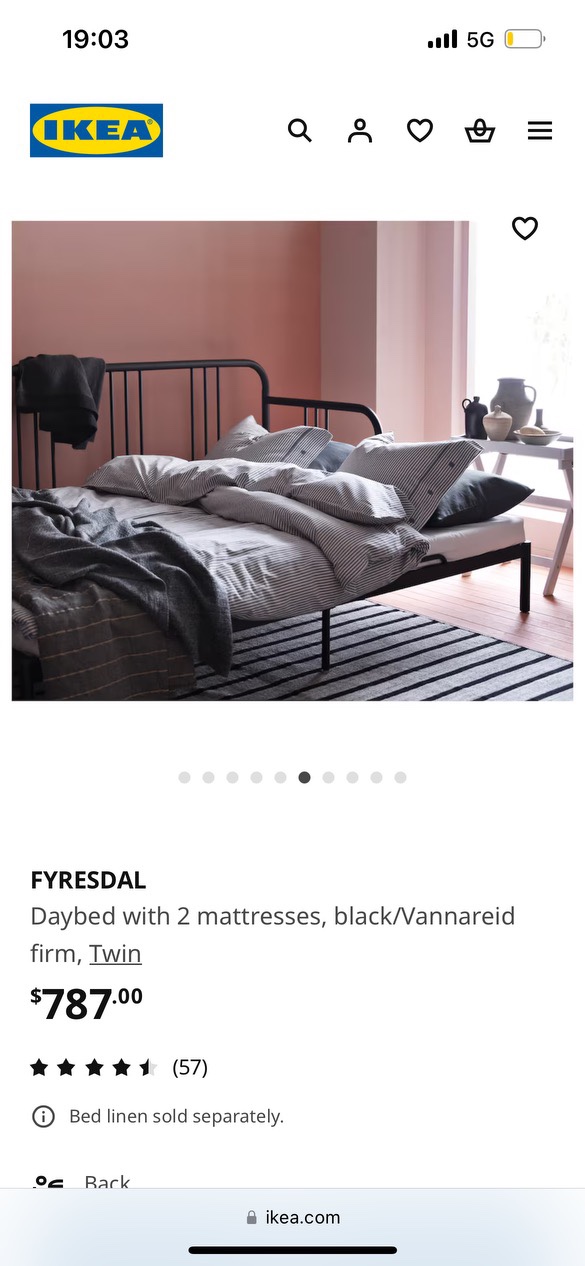 FYRESDAL sofa bed image indicator(4)