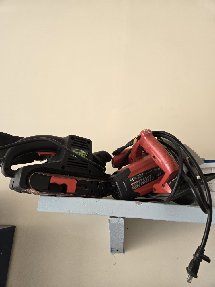 Electric Sander in a Saw
