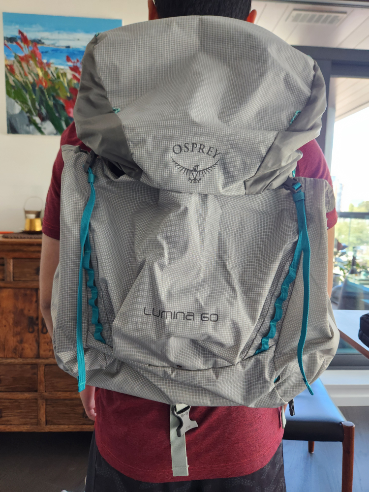 Osprey Light Grey Backpack thumbnail
