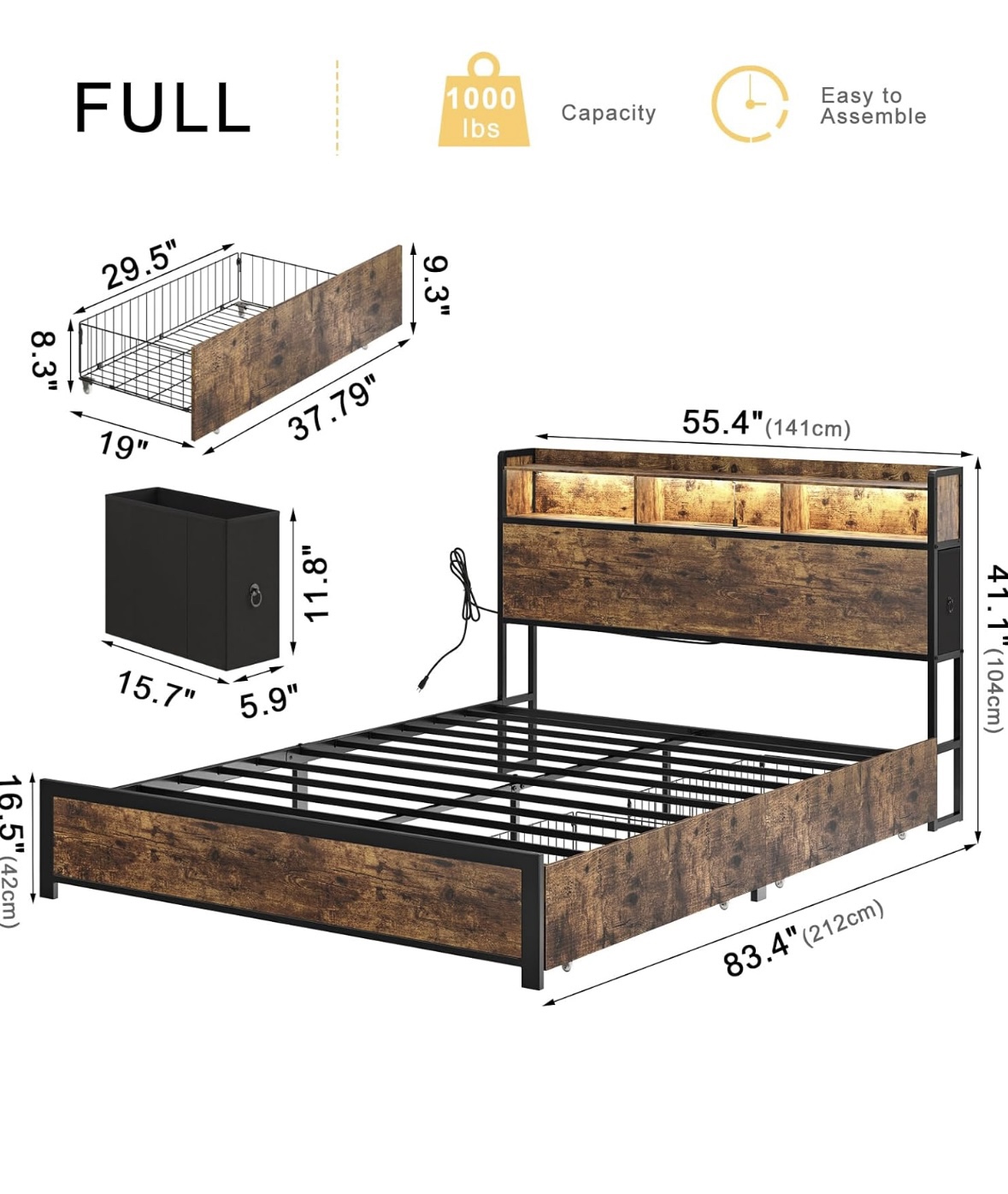 Queen size bed - photo 4