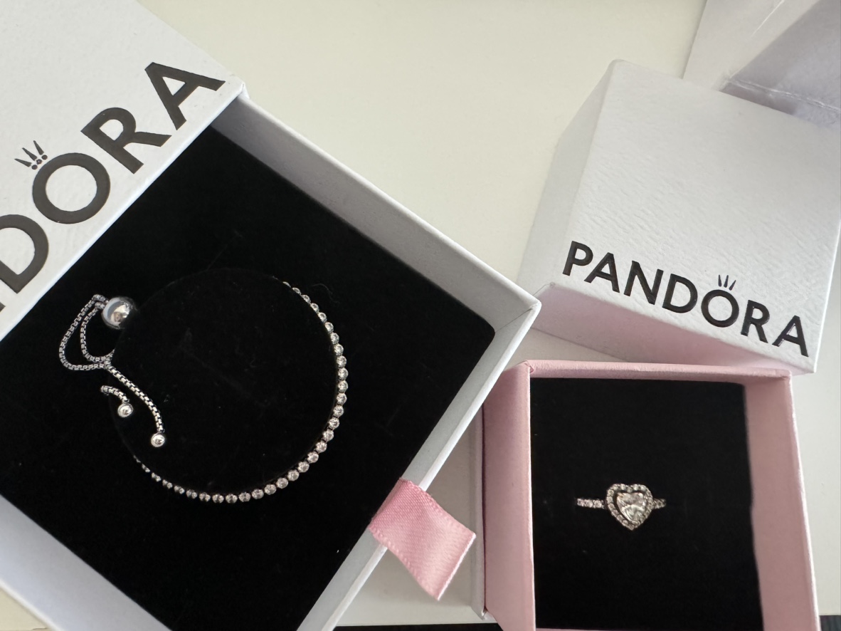 Pandora Bracelet and Ring Set