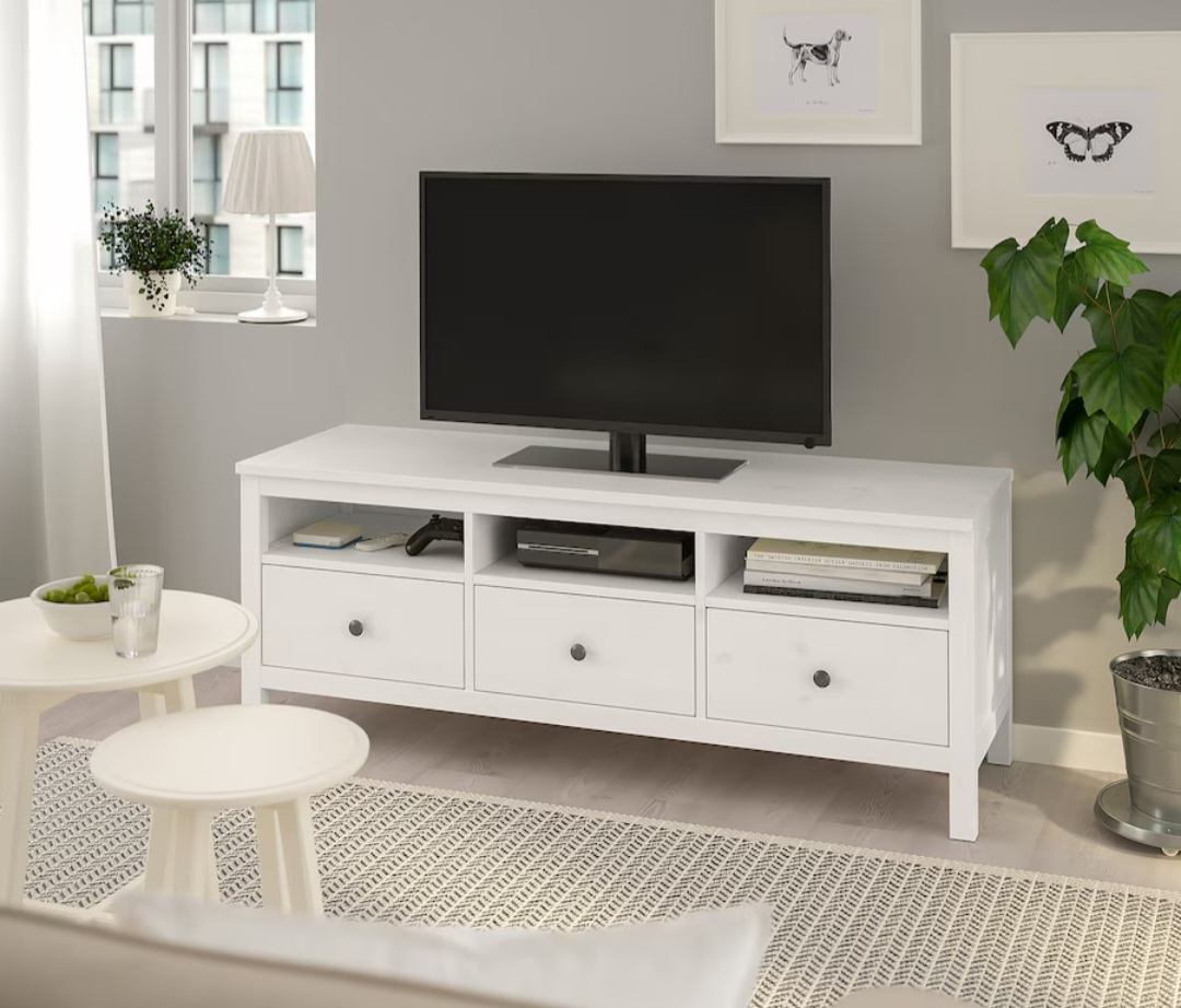 HEMNES TV bench, white stain - photo 4