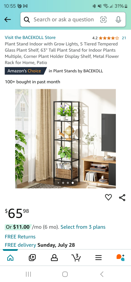 Glass shelf