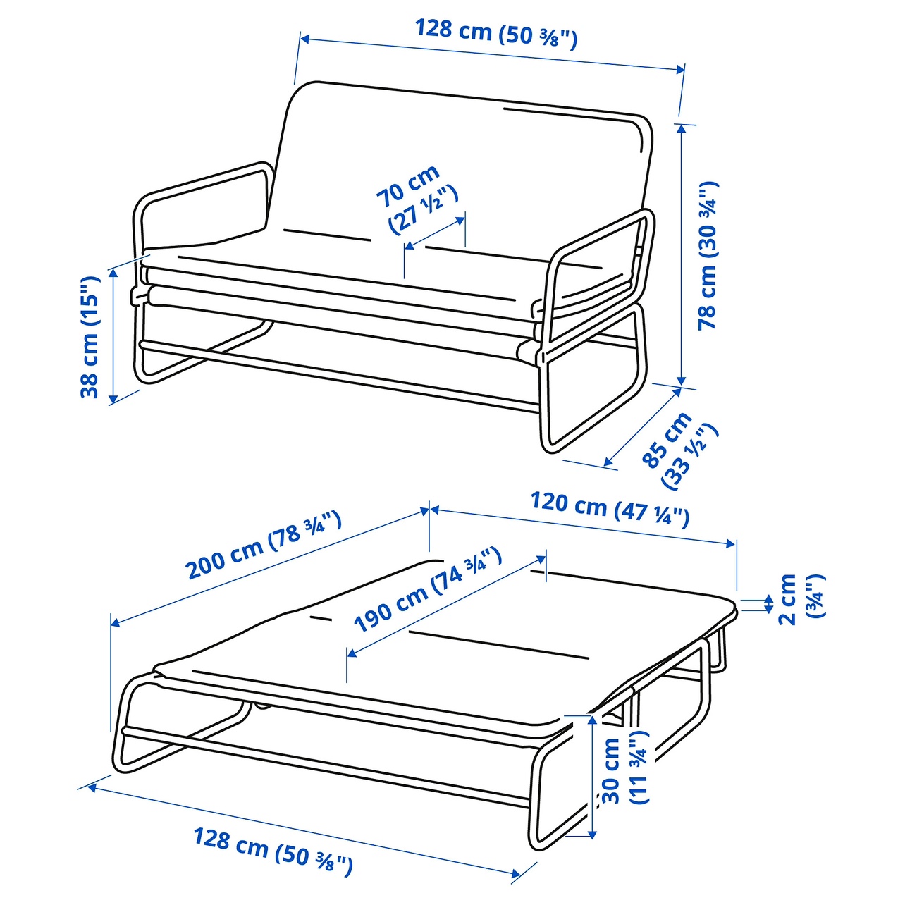 IKEA Sofa Bed - photo 5