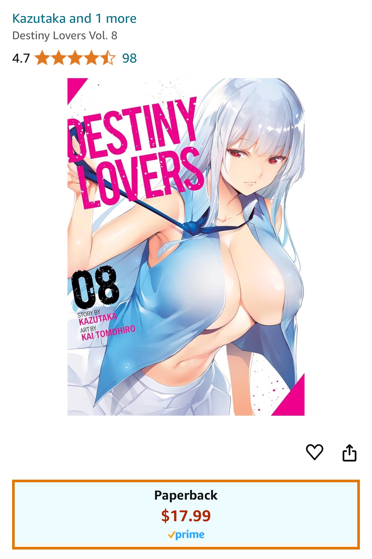 Destiny Lovers Vol. 8 Manga image indicator(2)