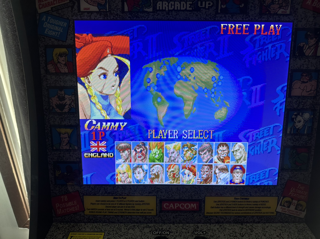 ARCADE1UP Street Fighter 2 Arcade Machine (Riser Not Included) - photo 2
