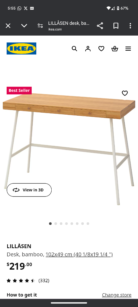 Ikea Lillasen Work Desk - photo 2