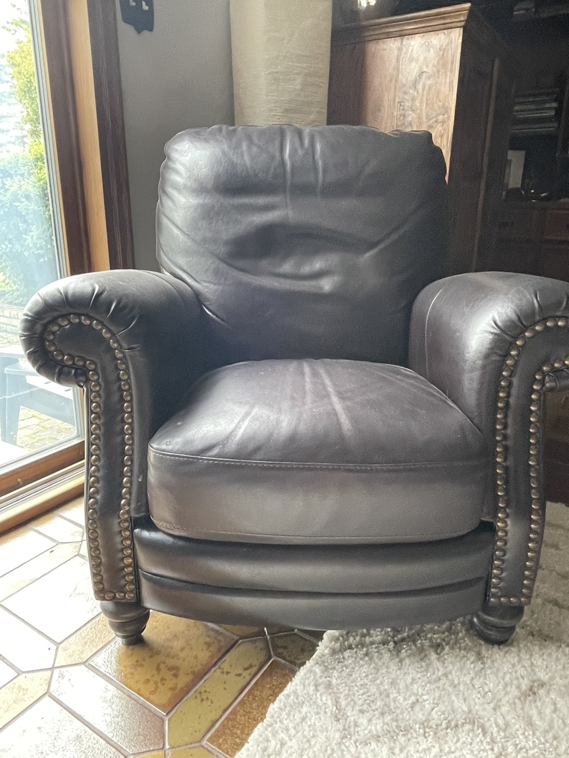 Natuzzi Leather Recliner - photo 2
