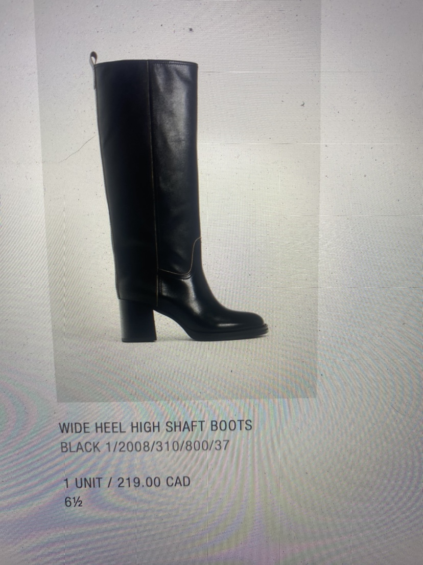 NEW WIDE  HEEL HIGH SHAFT BOOTS