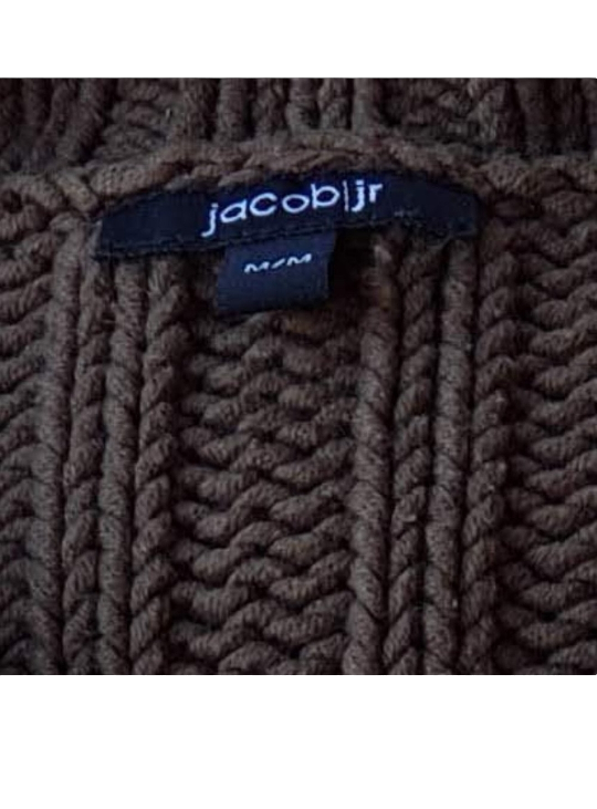 Cotton Fisherman Knit Cardigan w Wooden Toggles Youth Medium image indicator(2)