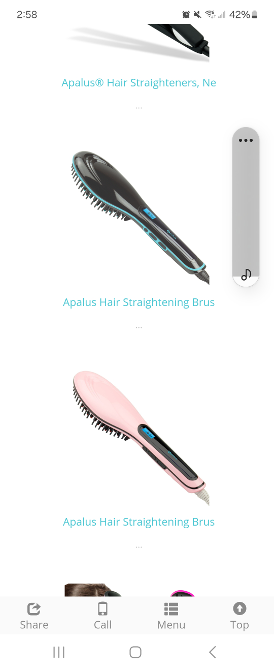 Straightening Brush image indicator(3)