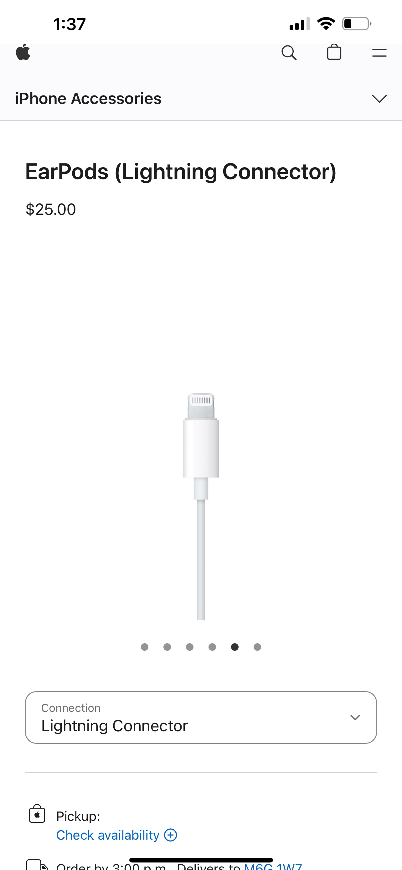 Ear pods ( lightning connector ) image indicator(4)