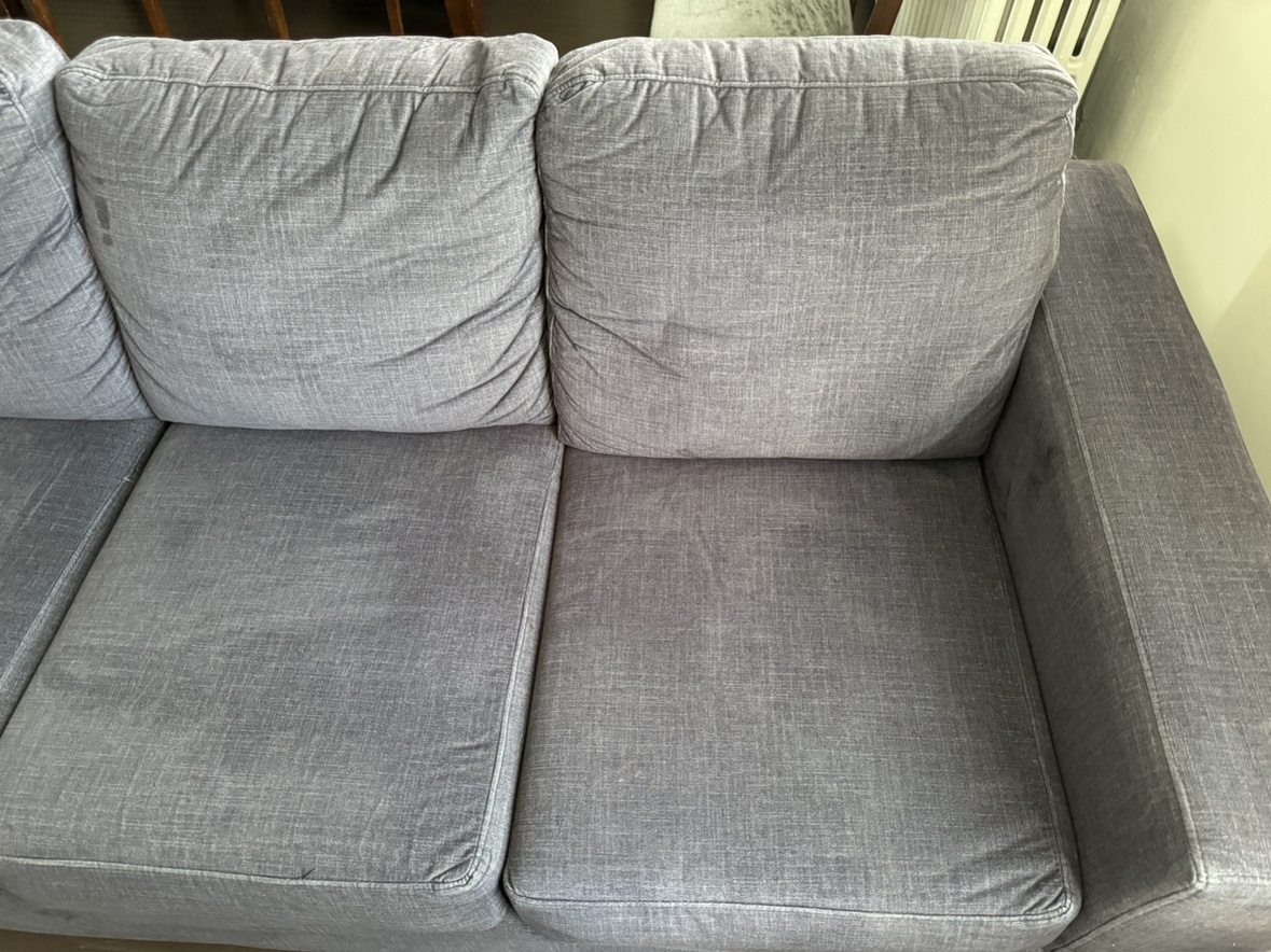 L couch , pet free and steam cleaned - photo 4