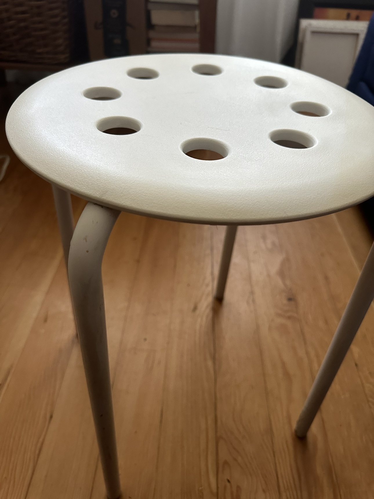 Marius IKEA white stool