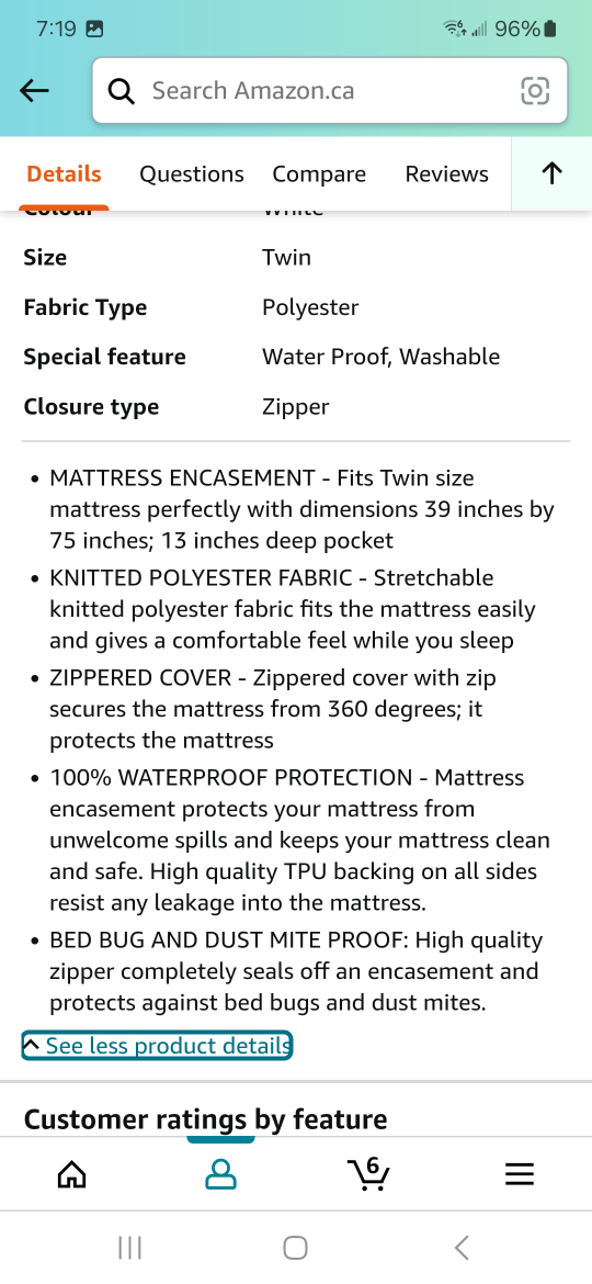 Waterproof Twin Mattress Encasement (2) - photo 2