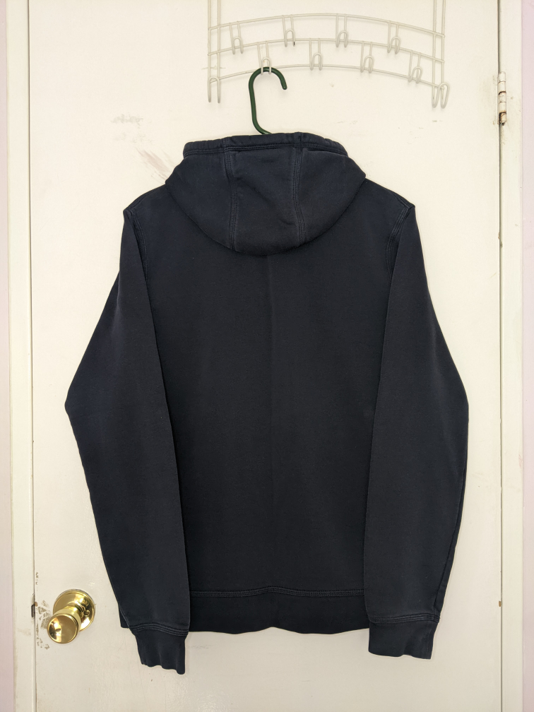 ⚽ Nike Y2K Small Swoosh Large Zip Hoodie Sweatshirt Navy image indicator(2)