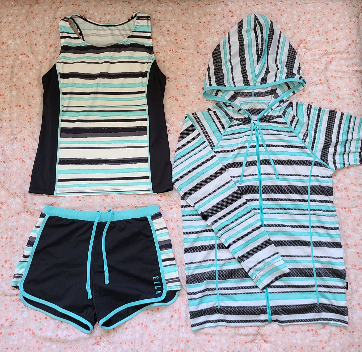 ELLE Girls' 3-Piece Swimsuit Set thumbnail