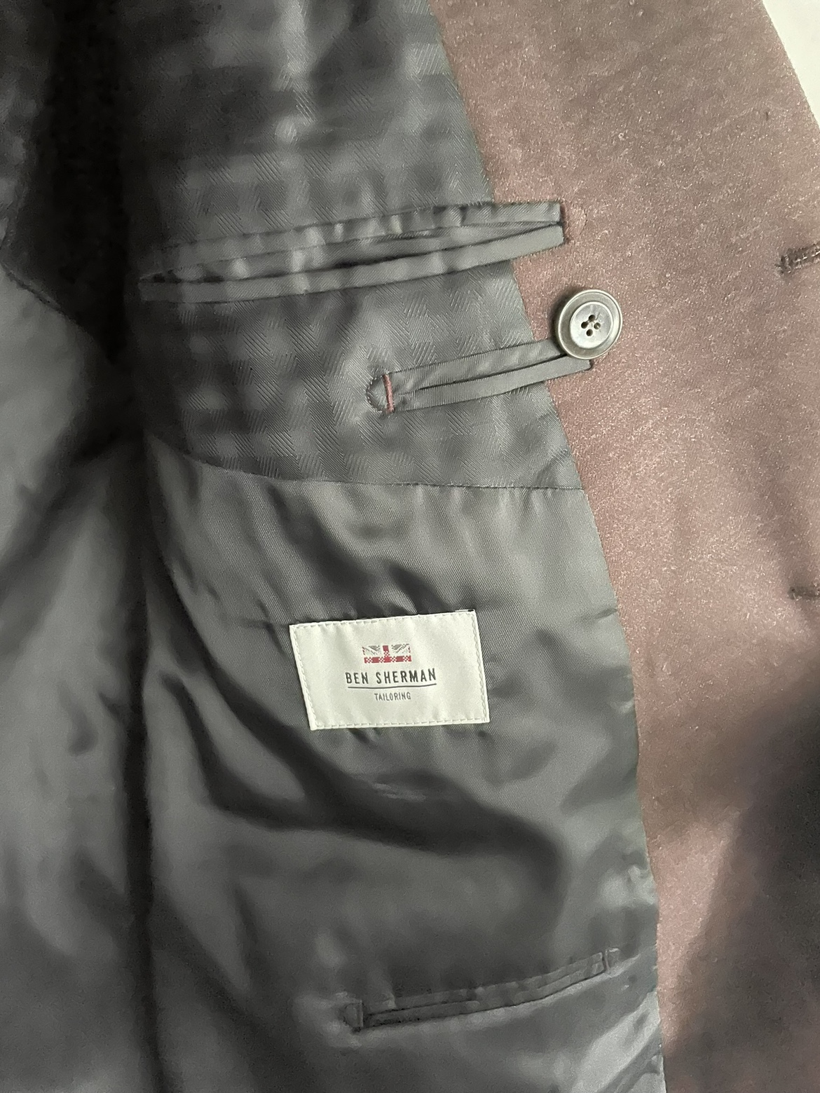 Ben Sherman brown double breasted suit jacket - photo 5