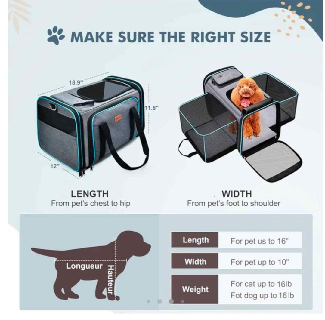 NEW- Pet Carrier Airline Approved - photo 3